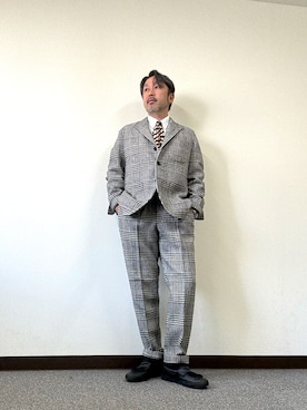 「アイテム（セットアップ）」を使った、buddhabrandgkさん（メンズ・170cm）の秋コーディネート