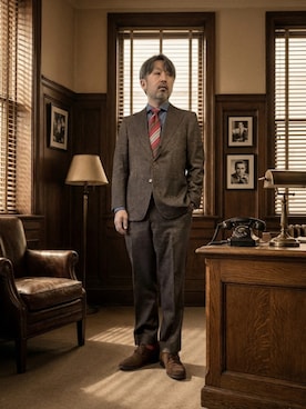 「アイテム（フォーマルスーツ/小物）」を使った、buddhabrandgkさん（メンズ・170cm）の冬コーディネート