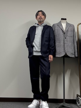 「アイテム（セットアップ）」を使った、buddhabrandgkさん（メンズ・170cm）の秋コーディネート