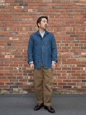 「Levi's RED（リーバイスレッド）のアイテム」を使った、buddhabrandgkさん（メンズ・170cm）の秋コーディネート