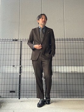 「アイテム（セットアップ）」を使った、buddhabrandgkさん（メンズ・170cm）の秋コーディネート