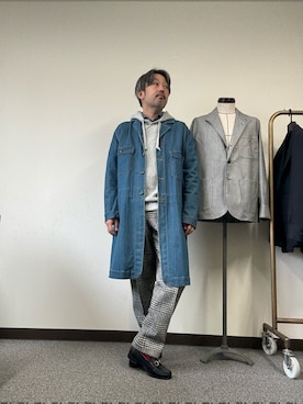 「アイテム（セットアップ）」を使った、buddhabrandgkさん（メンズ・170cm）の秋コーディネート