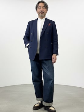 「Paraboot（パラブーツ）のアイテム（ローファー）」を使った、buddhabrandgkさん（メンズ・170cm）の秋コーディネート