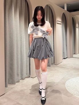 「dazzlin（ダズリン）のアイテム」を使った、momoさん（レディース・159cm）の春コーディネート