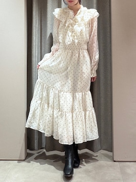 momoさん（レディース・158cm）の冬コーディネート