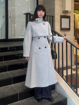 「おでかけコーデ」｜「アイテム（トレンチコート）」を使った、momoさん（レディース・158cm）の秋コーディネート