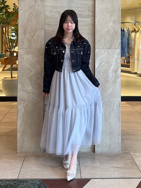 「dazzlin（ダズリン）のアイテム」を使った、momoさん（レディース・159cm）の春コーディネート