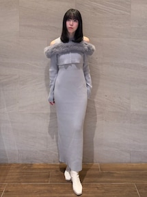 オフショルファードッキングニットワンピース｜ダズリン（dazzlin