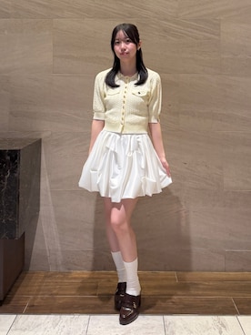 「dazzlin（ダズリン）のアイテム（トップス）」を使った、momoさん（レディース・159cm）の春コーディネート