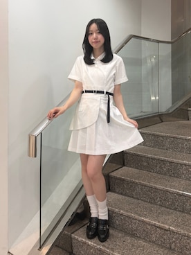 「dazzlin（ダズリン）のアイテム」を使った、momoさん（レディース・159cm）の夏コーディネート