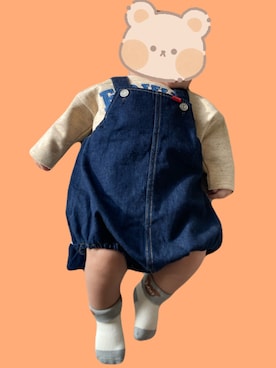 「アイテム（ママ＆ベビー）」を使った、tmmomckさん（キッズ・70cm）の秋コーディネート