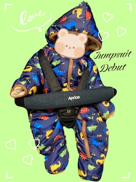 「アイテム（ママ＆ベビー）」を使った、tmmomckさん（キッズ・70cm）の秋コーディネート