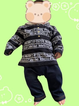 「アイテム（ママ＆ベビー）」を使った、tmmomckさん（キッズ・70cm）の秋コーディネート