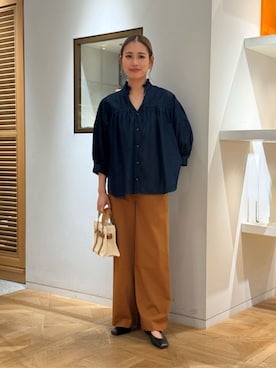 「MACPHEE（マカフィー）のアイテム」を使った、Ukai_TOMORROWLANDさん（レディース・157cm）の夏コーディネート