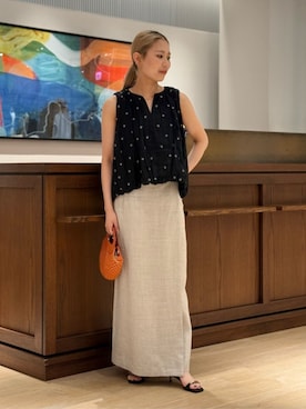 「MACPHEE（マカフィー）のアイテム」を使った、Ukai_TOMORROWLANDさん（レディース・157cm）の夏コーディネート