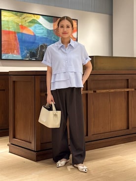 「caban（キャバン）のアイテム」を使った、Ukai_TOMORROWLANDさん（レディース・157cm）の夏コーディネート