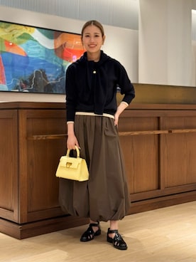「MACPHEE（マカフィー）のアイテム」を使った、Ukai_TOMORROWLANDさん（レディース・157cm）の夏コーディネート