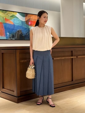 「BALLSEY（ボールジィ）のアイテム」を使った、Ukai_TOMORROWLANDさん（レディース・157cm）の夏コーディネート