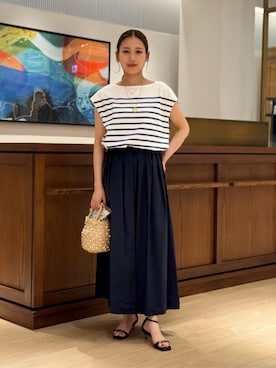 「BALLSEY（ボールジィ）のアイテム」を使った、Ukai_TOMORROWLANDさん（レディース・157cm）の夏コーディネート