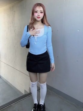 「ALLuRing ChaRm（アリュリングチャーム）のアイテム」を使った、ichikaさん（レディース・158cm）の秋コーディネート
