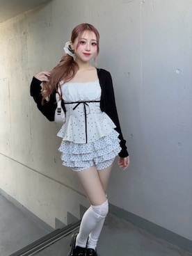 「ALLuRing ChaRm（アリュリングチャーム）のアイテム」を使った、ichikaさん（レディース・158cm）の秋コーディネート