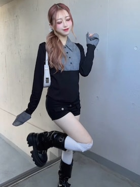 「ALLuRing ChaRm（アリュリングチャーム）のアイテム」を使った、ichikaさん（レディース・158cm）の秋コーディネート