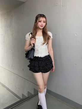 「ALLuRing ChaRm（アリュリングチャーム）のアイテム」を使った、ichikaさん（レディース・158cm）の夏コーディネート