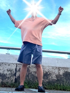 「BAYFLOW（ベイフロー）のアイテム」を使った、棚鍋さん（メンズ・168cm）の夏コーディネート
