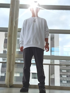 「UNITED ARROWS（ユナイテッドアローズ）のアイテム（パンツ）」を使った、棚鍋さん（メンズ・168cm）の秋コーディネート