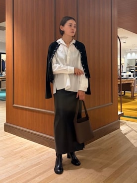 「MACPHEE（マカフィー）のアイテム」を使った、Shima_TOMORROWLANDさん（レディース・160cm）の秋コーディネート