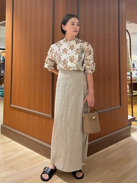 「MACPHEE（マカフィー）のアイテム」を使った、Shima_TOMORROWLANDさん（レディース・160cm）の夏コーディネート
