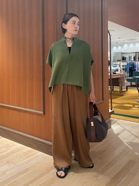 「MACPHEE（マカフィー）のアイテム」を使った、Shima_TOMORROWLANDさん（レディース・160cm）の夏コーディネート