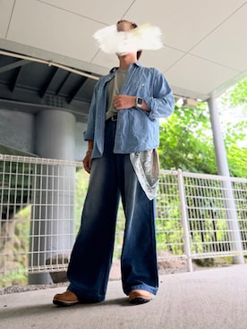 「tk.TAKEO KIKUCHI（ティーケータケオキクチ）のアイテム」を使った、hanewareさん（メンズ・168cm）の夏コーディネート
