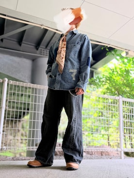 「EDWIN（エドウィン）のアイテム」を使った、hanewareさん（メンズ・168cm）の夏コーディネート