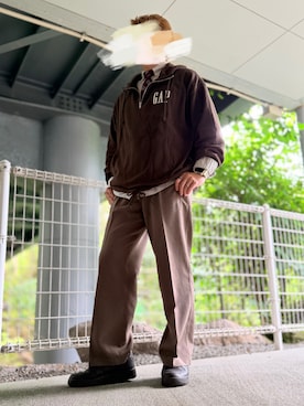 「GAP（ギャップ）のアイテム」を使った、hanewareさん（メンズ・168cm）の秋コーディネート