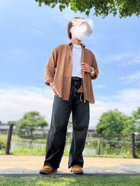 「AZUL by moussy」｜hanewareさん（メンズ・168cm）の夏コーディネート