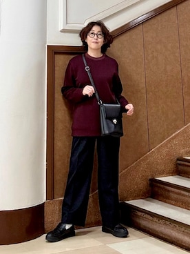 「TAKEO KIKUCHI（タケオキクチ）のアイテム」を使った、のぐみさん（メンズ・155cm）の秋コーディネート