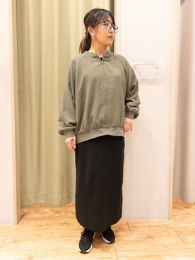 「DRESKIP（ドレスキップ）のアイテム」を使った、Kawa-sanさん（レディース・156cm）の春コーディネート