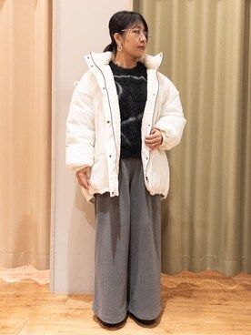 「DRESKIP（ドレスキップ）のアイテム」を使った、Kawa-sanさん（レディース・156cm）の冬コーディネート