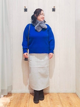 「DRESKIP（ドレスキップ）のアイテム」を使った、kotomiさん（レディース・160cm）の冬コーディネート