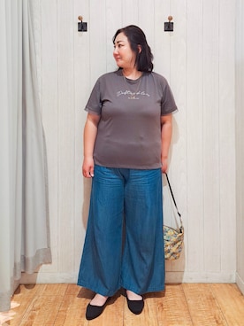 「アイテム（ダウンジャケット/コート）」を使った、kotomiさん（レディース・160cm）の春コーディネート