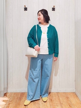 「Cutie Blonde（キューティーブロンド）のアイテム（デニムパンツ）」を使った、kotomiさん（レディース・160cm）の春コーディネート