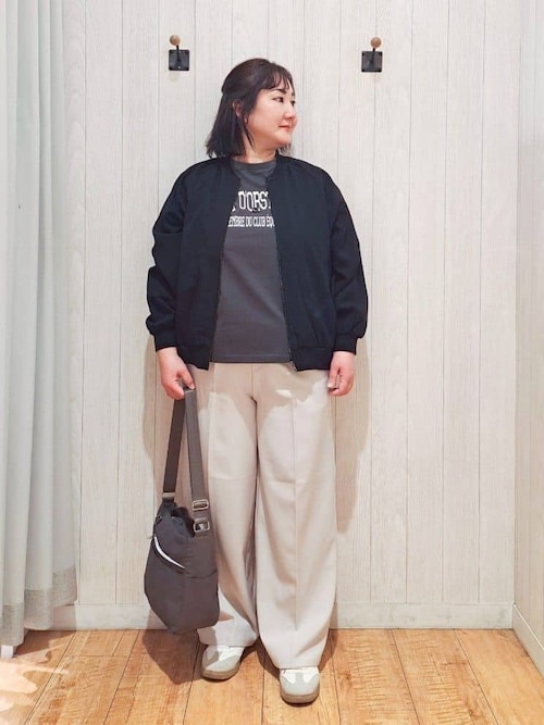 セール】【洗濯機可/S-LL】さらっと快適 麻調ゆるリブブルゾン