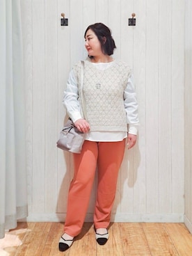 「Lee（リー）のアイテム（ショルダーバッグ）」を使った、kotomiさん（レディース・160cm）の春コーディネート
