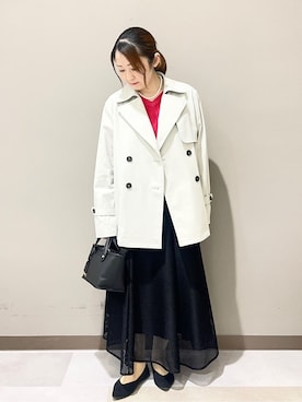 「UNTITLED（アンタイトル）のアイテム（バッグ）」を使った、Tomoさん（レディース・153cm）の春コーディネート