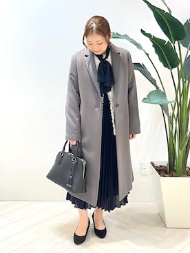 「UNTITLED（アンタイトル）のアイテム（ワンピース/ドレス）」を使った、Tomoさん（レディース・153cm）の冬コーディネート