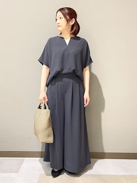 「UNTITLED（アンタイトル）のアイテム（ネックレス）」を使った、Tomoさん（レディース・153cm）の春コーディネート