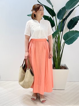 Tomoさん(レディース・153cm)の夏コーディネート