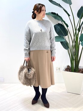 Tomoさん(レディース・153cm)の冬コーディネート
