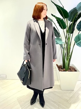 Tomoさん(レディース・153cm)の冬コーディネート